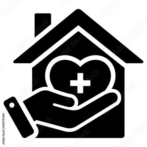 Homecare Glyph Icon