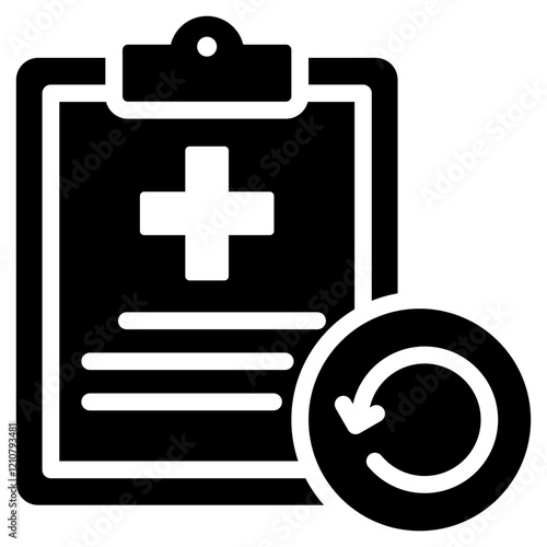 Medical Record Glyph Icon