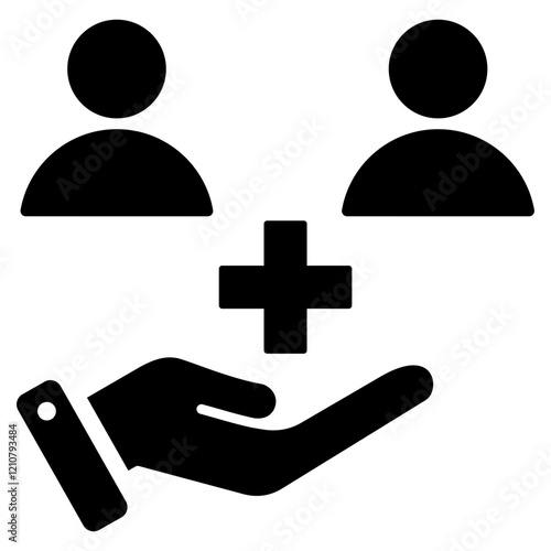 Patient Engagement Glyph Icon