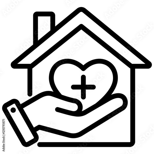 Homecare Outline Icon