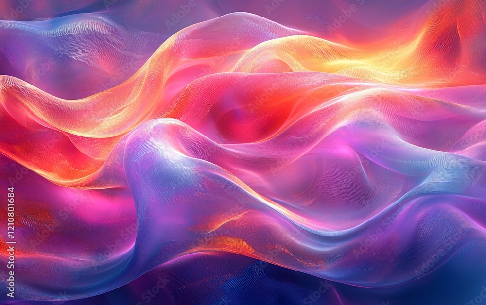 Abstract vibrant swirling colorful waves. Abstract vibrant swirling colorful waves.