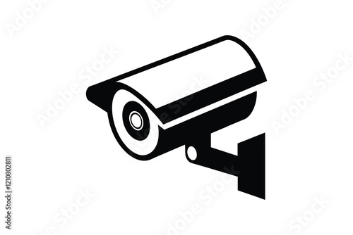 CCTV camera icon with Transparent Background Clipart Illustration and Monitoring 