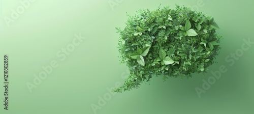 Eco-Friendly Speech Bubble: Nature-Inspired Design for Sustainable Campaigns and Communications