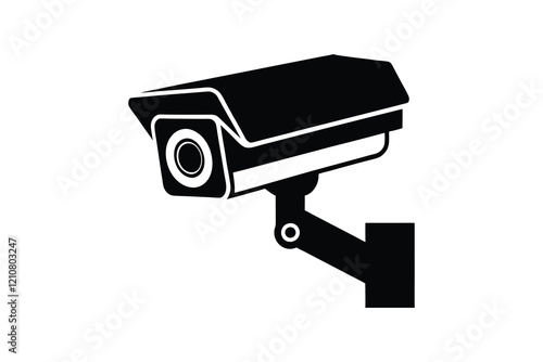CCTV camera icon with Transparent Background Clipart Illustration and Monitoring 