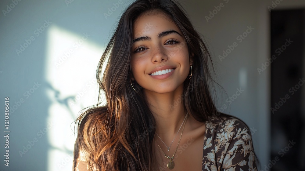 Young Latin woman learning English through video call, participating in an eLearning webinar while working remotely Young Latin woman learning English through video call, participating in an eLearning webinar while working remotely