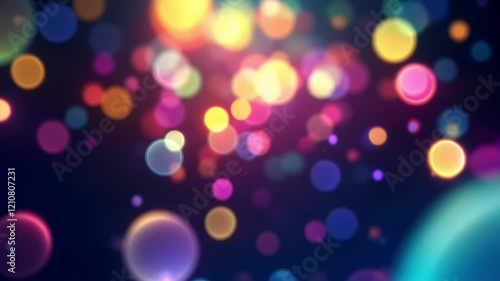 Colorful Bokeh Lights Background Loop Animation Video