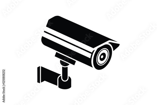 CCTV camera icon with Transparent Background Clipart Illustration and Monitoring 