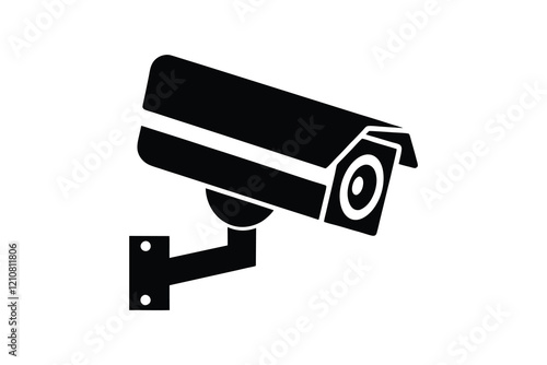 CCTV camera icon with Transparent Background Clipart Illustration and Monitoring 