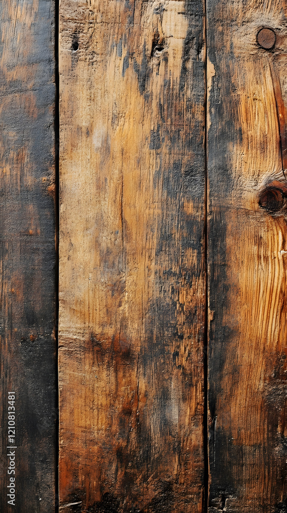 Rustic weathered wooden fence panels texture for natural backgrounds : Generative AI Rustic weathered wooden fence panels texture for natural backgrounds : Generative AI