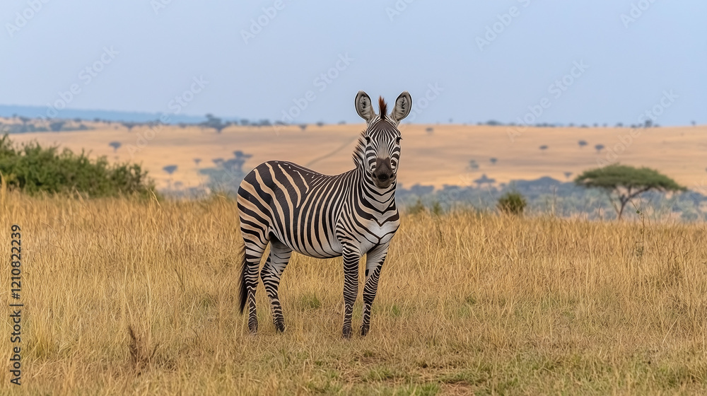 Obraz premium サバンナ-シマウマ