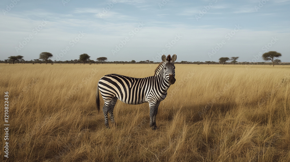 Obraz premium サバンナ-シマウマ