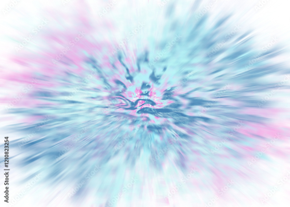 Obraz premium An abstract transparent iridescent color blur design element.