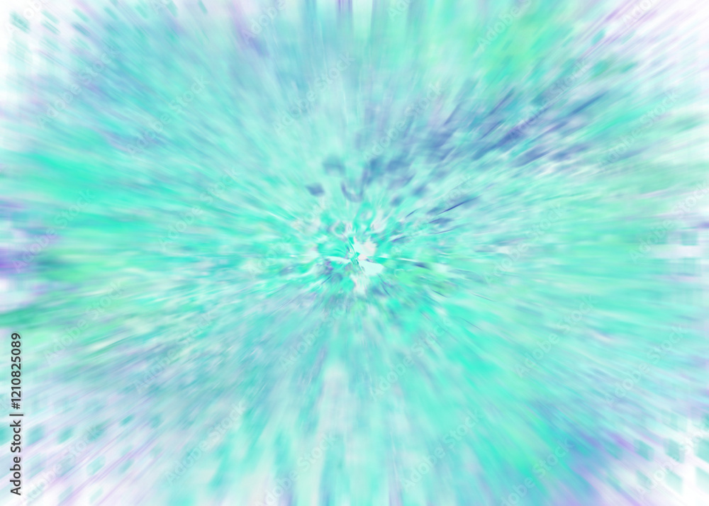 Fototapeta premium An abstract transparent iridescent color blur design element.