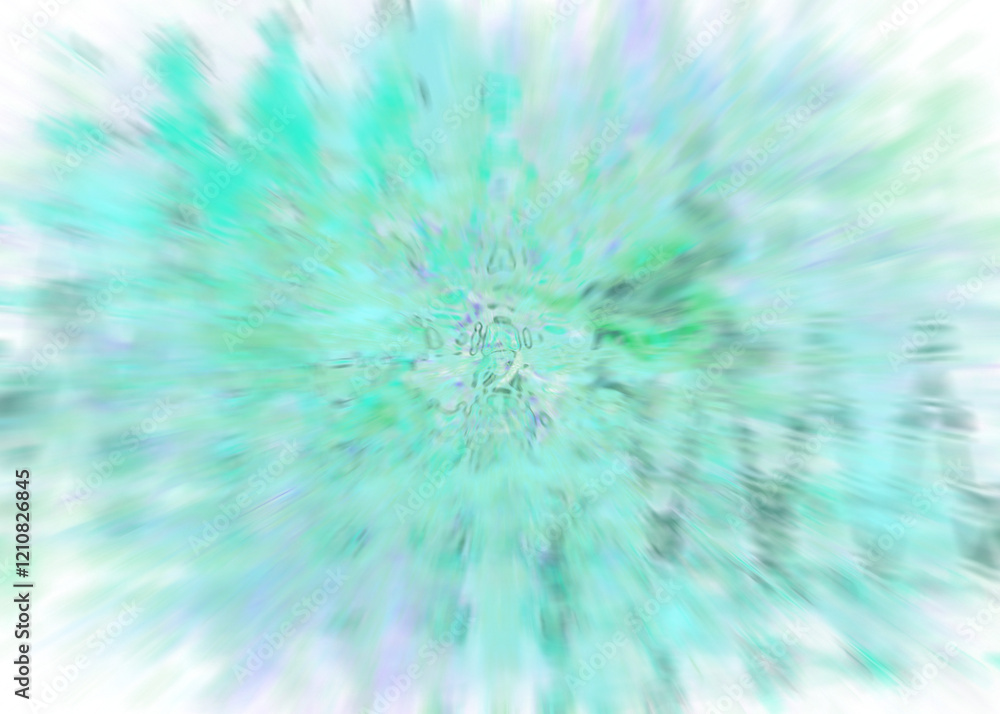 Obraz premium An abstract transparent iridescent color blur design element.
