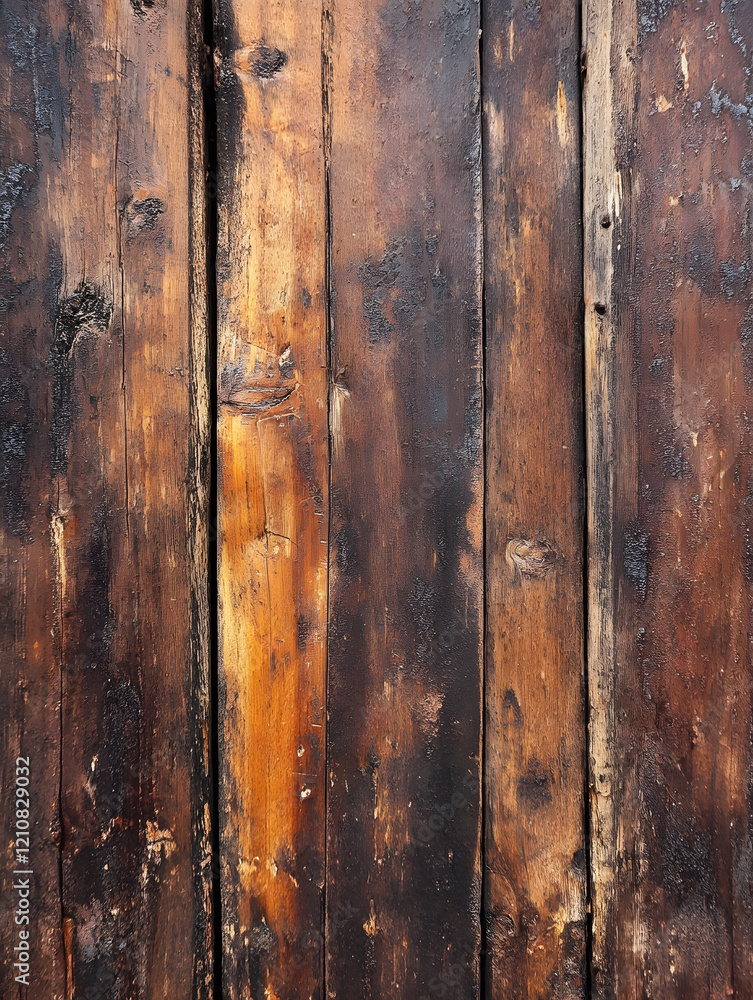 Rustic Aged Wooden Planks with Textured Grain and Deep Rich Colors : Generative AI Rustic Aged Wooden Planks with Textured Grain and Deep Rich Colors : Generative AI