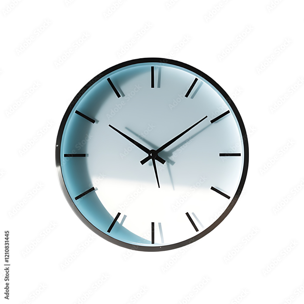 Wall Clock Vector Icon - Round Circle Dial with Hour Minute Second Hands, Time Symbol for Business Office Design Wall Clock Vector Icon - Round Circle Dial with Hour Minute Second Hands, Time Symbol for Business Office Design