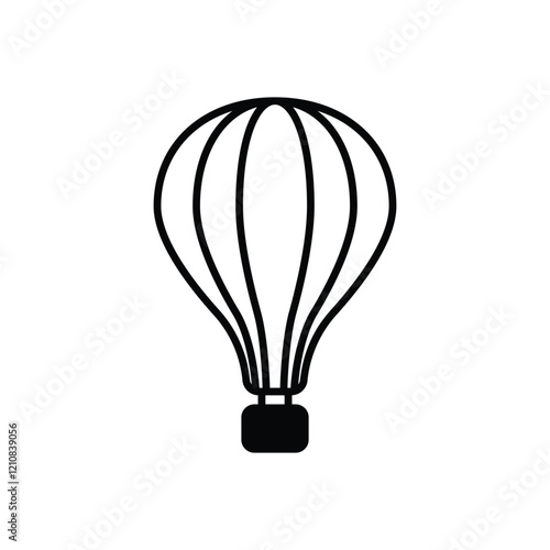 Hot Air Ballon vector icon