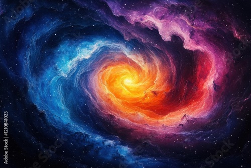 colorful nebulas swirling in the cosmos vibrant blues pinks and purples merging beautifully showcasing the awe and mystery of the universe in a captivating cosmic dance photo