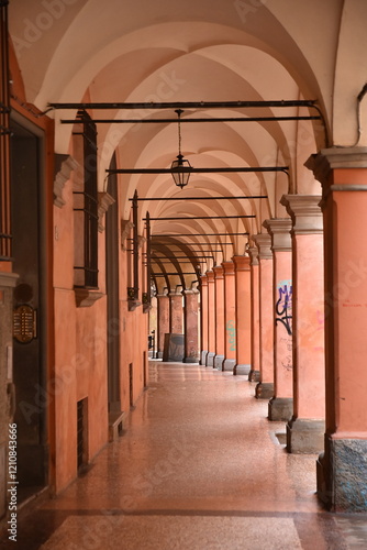 Εκτύπωση καμβά portici di bologna , unesco , arcade italia