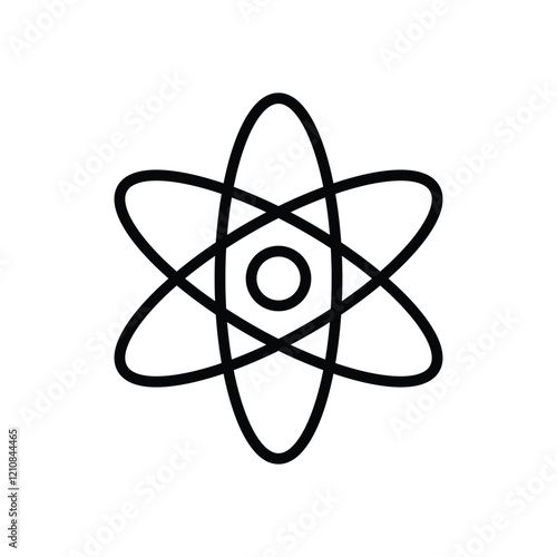 Physics icon education vector