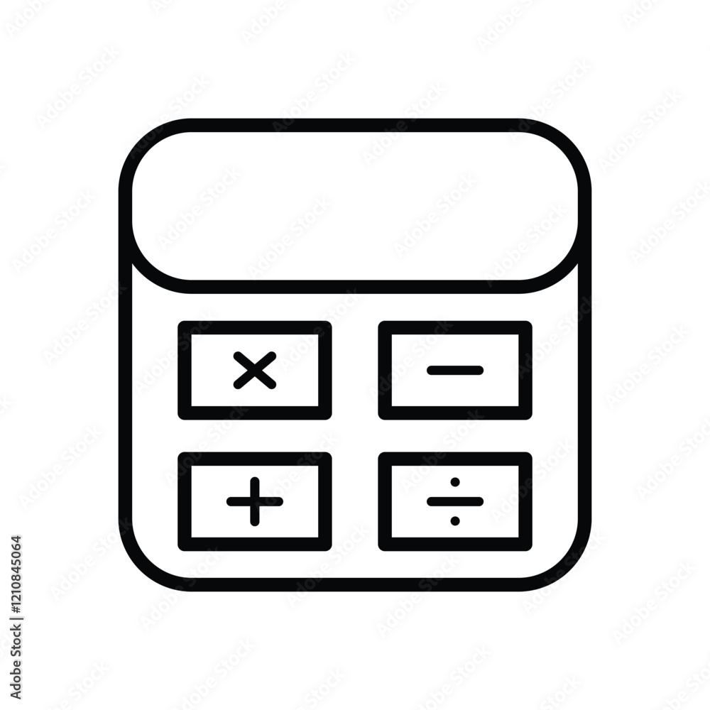 Mathematics icon education vector Mathematics icon education vector