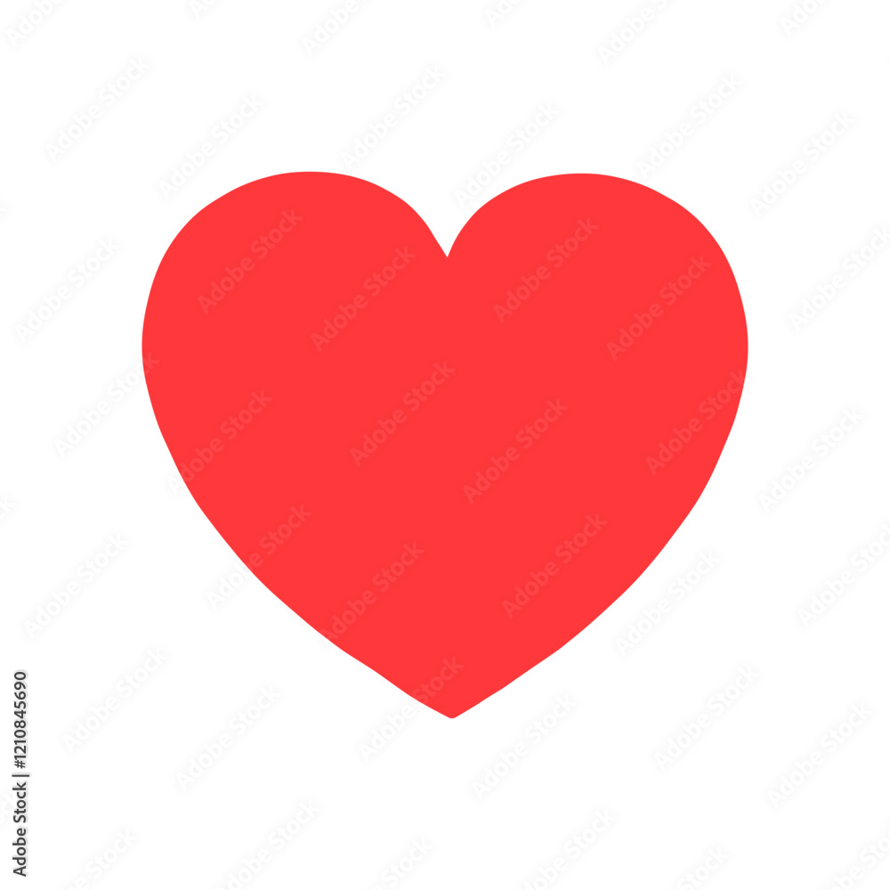 Hand drawn red heart. Vector heart for drawing valentines, gift, greeting cards Hand drawn red heart. Vector heart for drawing valentines, gift, greeting cards