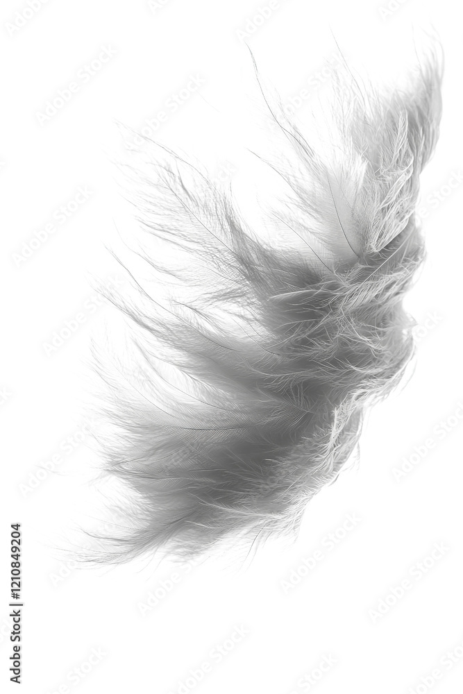 Soft gray wisps of smoke or ethereal flow in abstract motion, isolated on transparent background. Soft gray wisps of smoke or ethereal flow in abstract motion, isolated on transparent background.