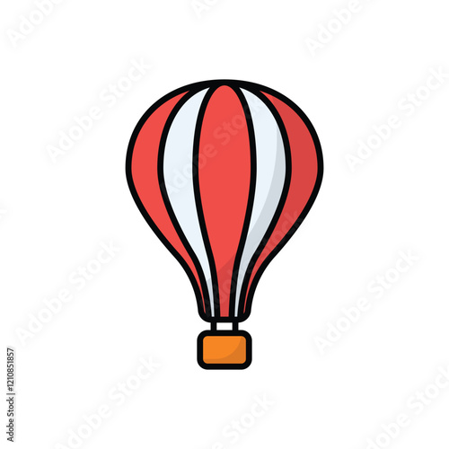 Hot Air Ballon vector icon