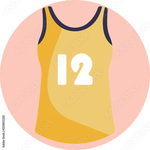 Sports Jersey: An image depicting a shirt designed for sporting activities, commonly made from breathable fabric to enhance performance and comfort.