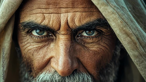 Explore the biblical figure of Enoch, known for his unique bond with God and rich spiritual legacy in a serene portrait.