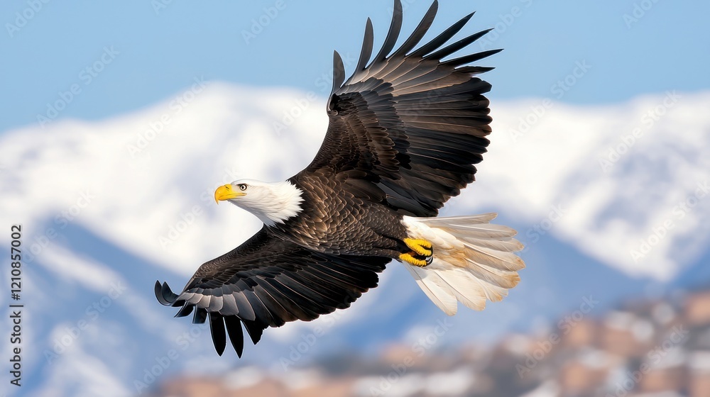 Majestic Bald Eagle in Flight Majestic Bald Eagle in Flight