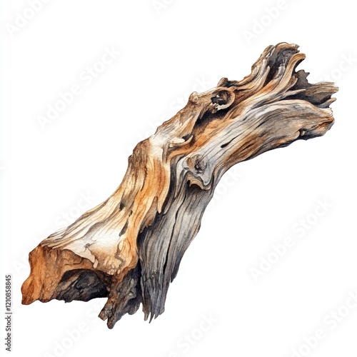 Intricate driftwood artwork showcases a blend of earthy tones and textures, revealing the natural beauty of weathered wood. Perfect for nature-themed decor