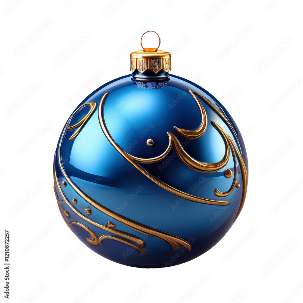 blue christmas ball