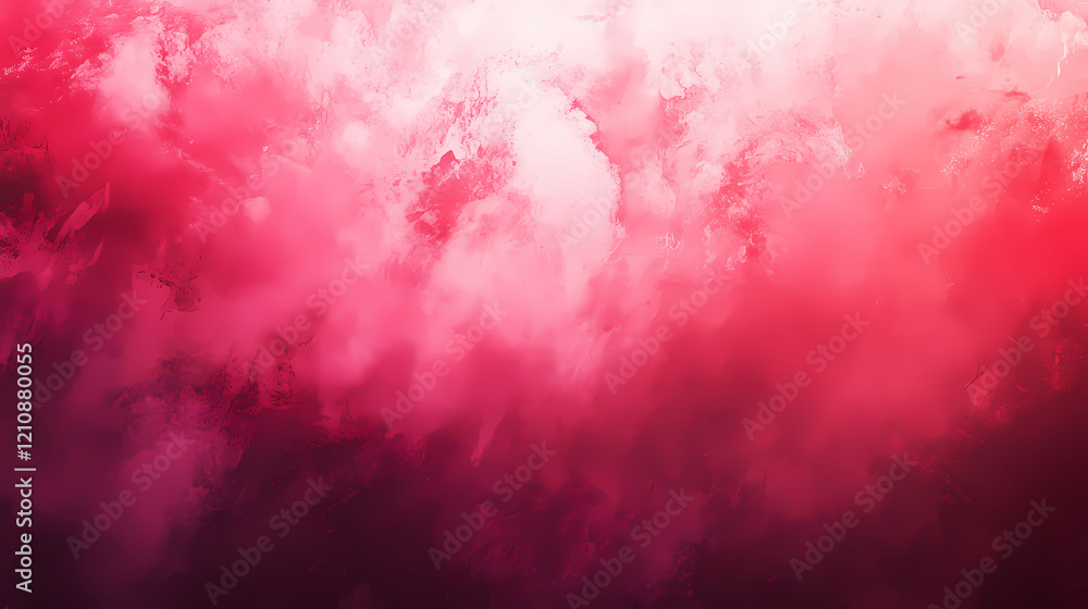 Fototapeta premium A vibrant crimson background, ideal for text overlay, energy,scarlet,holiday. Crimson Plains. Illustration