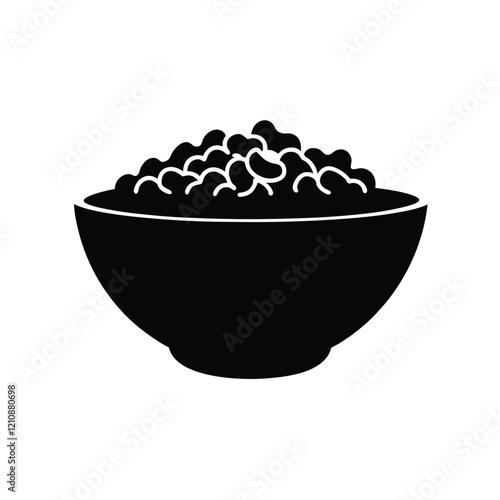 Bowl of macaroni vector illustration