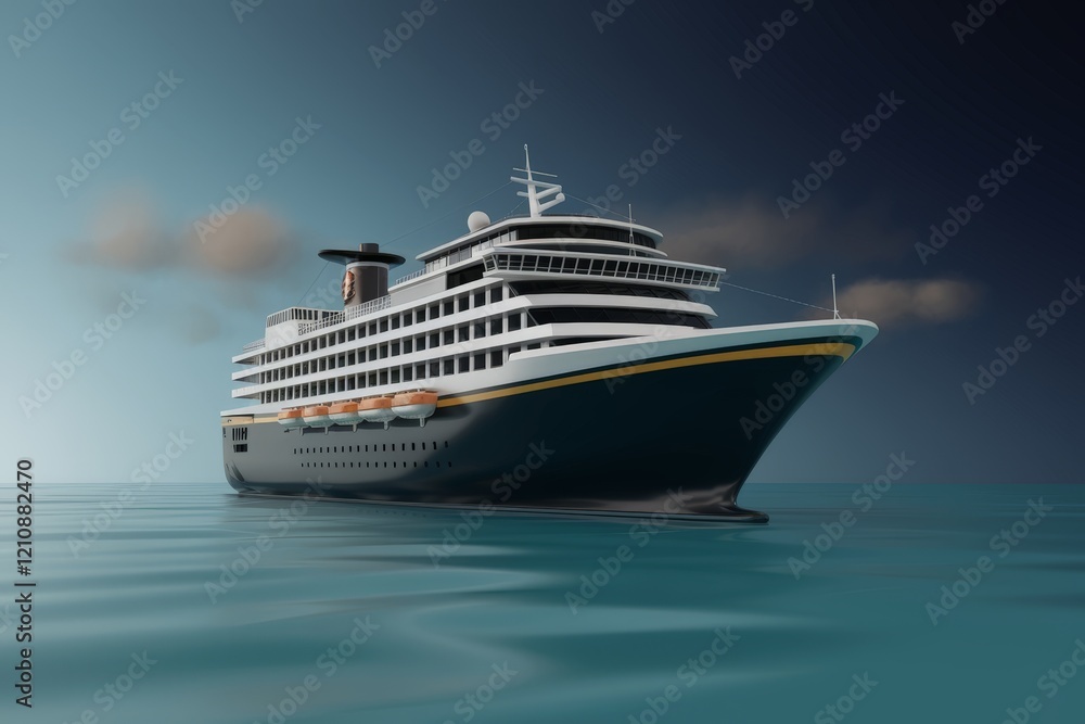 Cruise ship, travel and vacation concept Cruise ship, travel and vacation concept