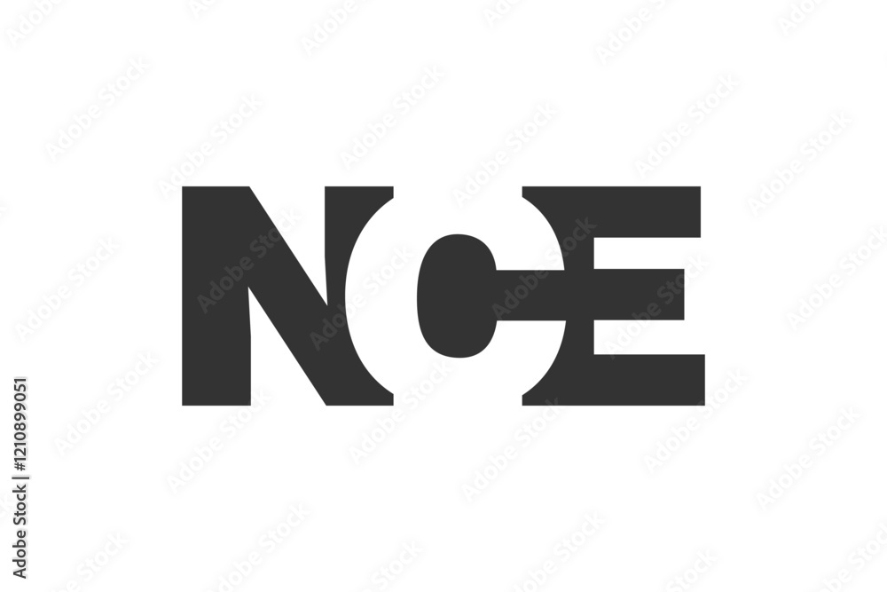 NCE logo design. Initial letter N C E bold font style for tech startups, consulting, corporate branding. Creative company name, headlines typography identity, trendy logotype. NCE logo design. Initial letter N C E bold font style for tech startups, consulting, corporate branding. Creative company name, headlines typography identity, trendy logotype.