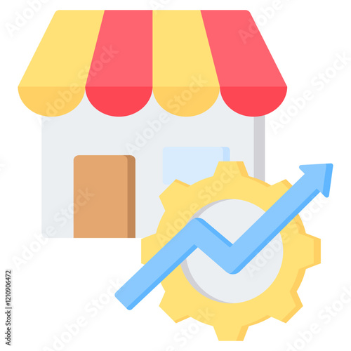 Market Flat Icon