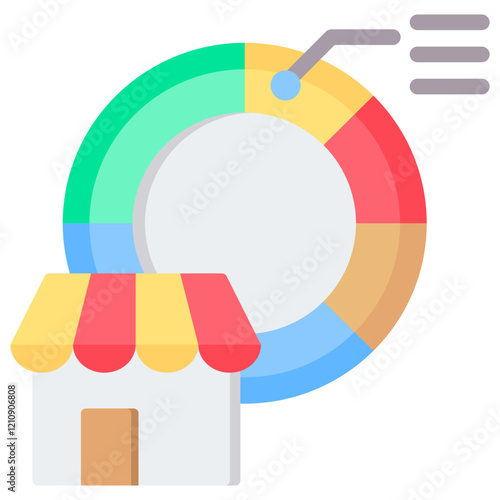 Market Segmentation Flat Icon