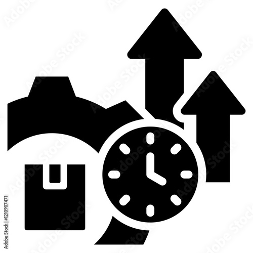 Productivity Glyph Icon