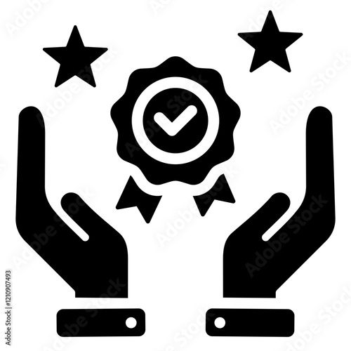 Brand Loyalty Glyph Icon