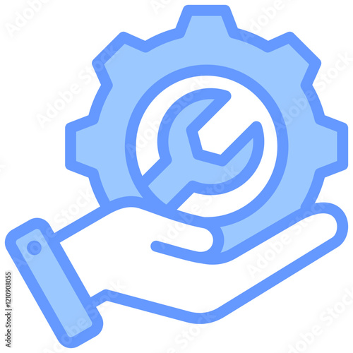 Service Blue Icon