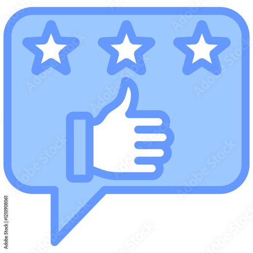 Satisfaction Blue Icon