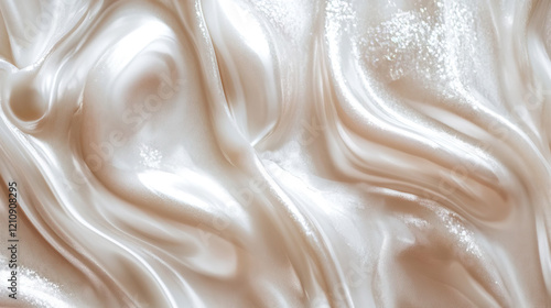 Pearlescent viscous liquid abstract background.