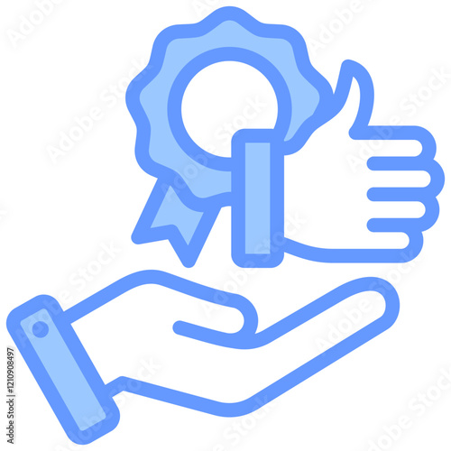 Quality Blue Icon