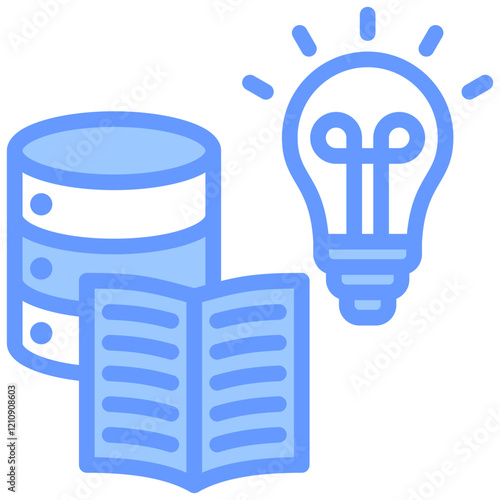 Knowledge Base Blue Icon
