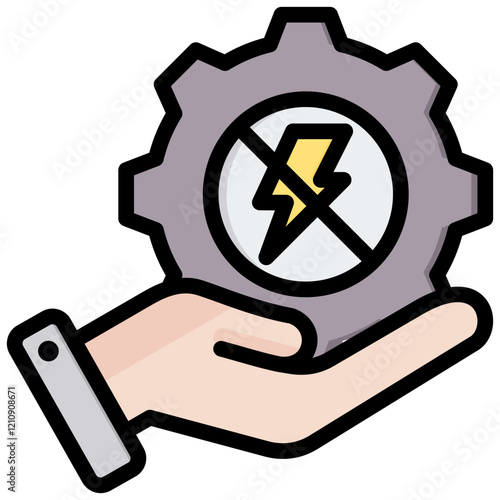 Resolution Outline Color Icon