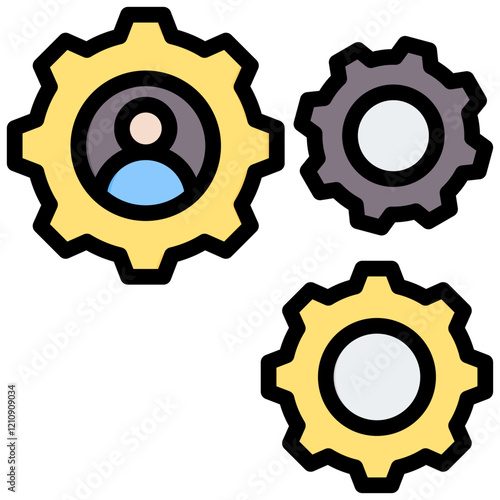 Integration Outline Color Icon