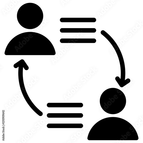 Communication Glyph Icon
