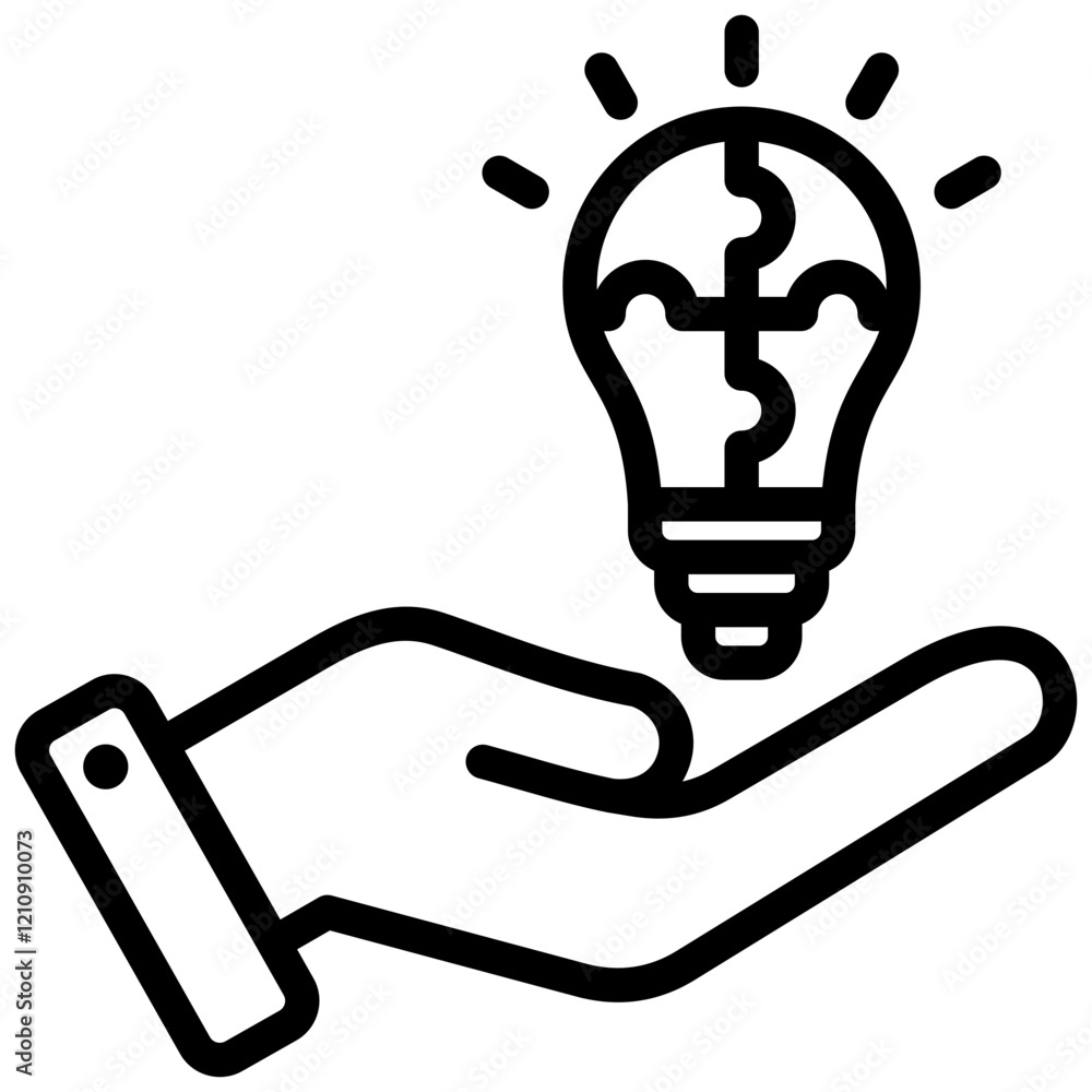 Problem Solving Outline Icon